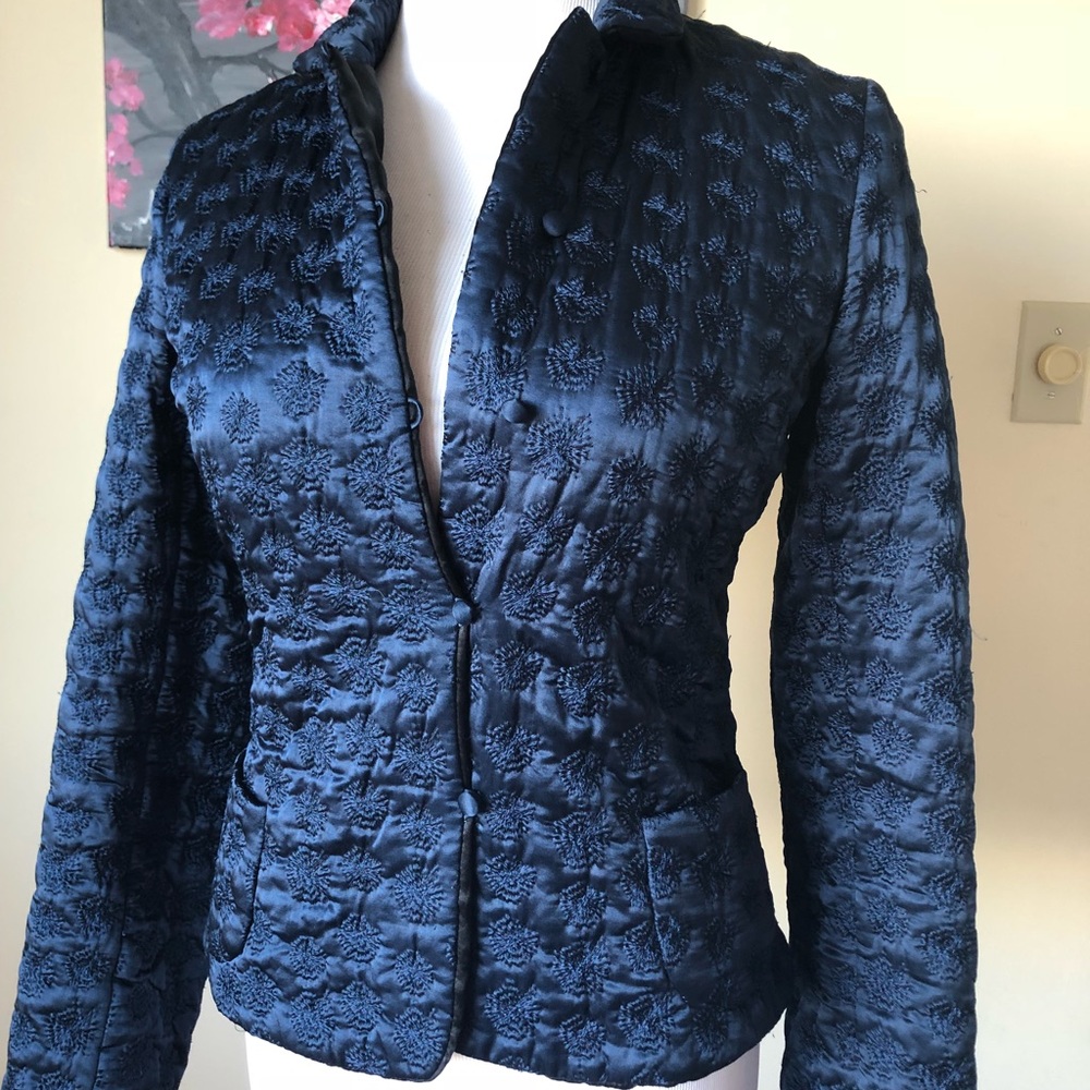 Patrizia Pepe Dark Blue Embodied Jacket
